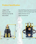 12V Marine Starter Solenoid Relay Plug And Play Power Tilt Trim For Tough Outboard And Stern Drive Jobs 80A 12V Flat Mount