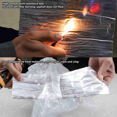 Self Adhesive Roof Sealant Tape For Camper Leaks And Concrete Cracks Featuring Sbs Modified Bitumen Waterproof Membrane Roll tested for heat resistance and frost durability.