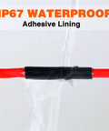 Heat Shrink Tubing Kit With Four To One Ratio Six Sizes 258 Piece Pro Grade Marine Adhesive Lined Waterproof Industrial Tubing Black