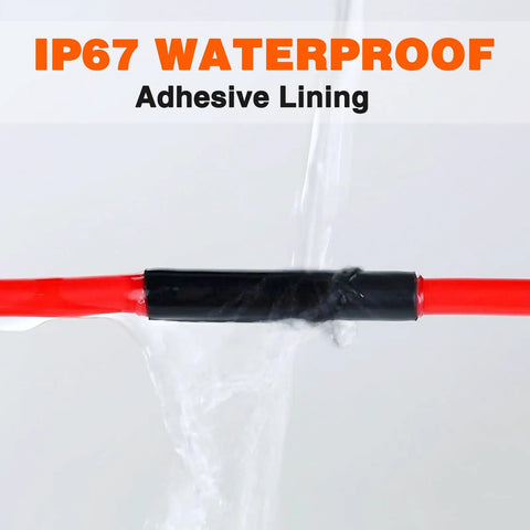 Heat Shrink Tubing Kit With Four To One Ratio Six Sizes 258 Piece Pro Grade Marine Adhesive Lined Waterproof Industrial Tubing Black