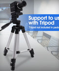 8MP USB Camera High Speed 30FPS 2.8-12mm Zoom Lens With 4X Optical Zoom mounted on a tripod in a meeting room setup