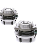 Front Wheel Bearing Hub Assembly For 4x4 Nissan Frontier, Pathfinder, Xterra And Suzuki Equator Set Of 2, 6-lug front view