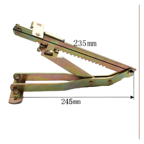 Adjustable Angle Lift Hinge with Multi Stage Support for Sofas Recliners Massage Tables and Adjustable Furniture, 235mm and 245mm size