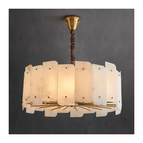 Slick Modern Marble Ceiling Pendant Light With Easy Dimmable Brightness And Genuine Stone Build That Totally Boosts Your Dining Room Or Kitchen Island Home Lighting Setup, featuring white marble design with gold details.