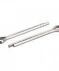 Split Cotter Pin Set 60 Pcs, Stainless Steel Clip Fasteners 3mm by 25mm, Silver Tone for Automotive and Mechanical Projects, Corrosion Resistant, Durable Vibration Resistant Pin Clips For Cars And DIY Pros. Two stainless steel split cotter pins, 3mm x 25mm