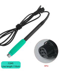 Six Hole T245 Soldering Handle For Precision Soldering Stations With High Temperature Silicone Grip Pro Grade Fast Heat Dissipation