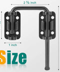 Sliding Glass Door Lock For Patios And Doors Kid Safe Lock And Loop Latch Flexible Install For Uneven Doors Hardened Steel