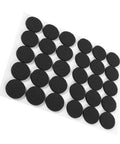 Self Adhesive Rubber Furniture Pads 30 Pack 1 Inch Black Floor Protectors For Table Legs, Chair Legs, And Sofa Legs Protect Wood Floors, Tile And Walls From Scratches And Dents in a grid layout.