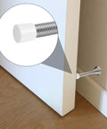 40 Pack Rubber Door Stopper Caps 0.39 Inch Hole End Caps For Wall Protection Soft TPR Rubber Replacement For Doors And Walls White Installed