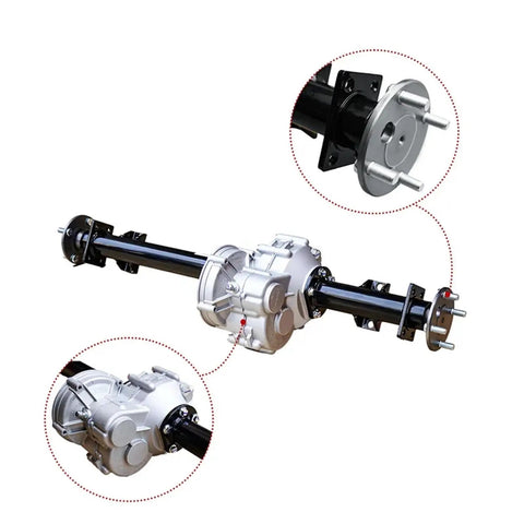 Heavy Duty Electric Rear End Assembly For Golf Cart Models Year Ninety Eight Plus No Sweat Swap Rear Derailleur Gearbox with drive shaft.