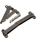 Rotating Concealed Cabinet Hinges 61mm Hidden Door Hardware 2 Pack Easy Install Heavy Duty Load Bearing Smooth Pivot bronze finish