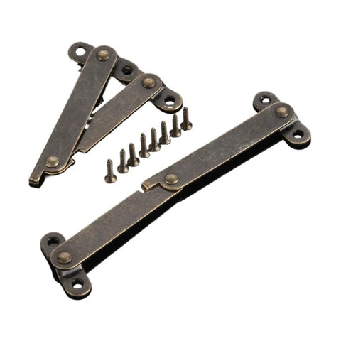 Rotating Concealed Cabinet Hinges 61mm Hidden Door Hardware 2 Pack Easy Install Heavy Duty Load Bearing Smooth Pivot bronze finish