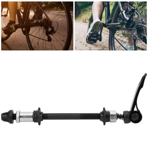 Rear Hollow Hub Axle With Quick Release 145mm And 175mm Length Steel Wheel Hub Replacement for Road Gravel and Mountain Bikes