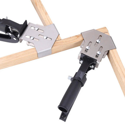 Built Tough Right Angle Corner Clamp For Woodworking, Heavy Duty Stainless Steel 90 Degree Clamp With Quick Fix Push Type Handle