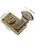 Old School Bronze Tone Leather Suitcase Buckle Box Kit With Vintage Toggle Hasp And Latch For Chests Trunks Wooden Boxes And Trinket Boxes