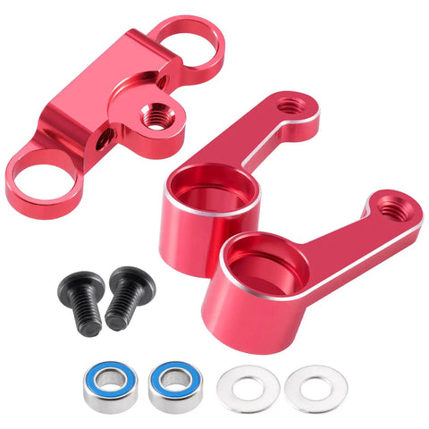 Durable Aluminum Alloy Steering Kit For 1 To 10 Scale RC Drift Cars With Beefed Up CNC Machined Steering Assembly Upgrade