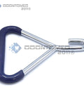 Blue Polycoated OB Chain Handle For Calving Veterinary Obstetric Instrument With Stainless Steel Construction And Blue PVC Grip Durable OB Handle