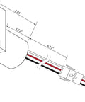 Diagram of outdoor dusk to dawn photocell sensor with ezee change plug for 3 inch lamp posts auto on off bronze finish 120 volt