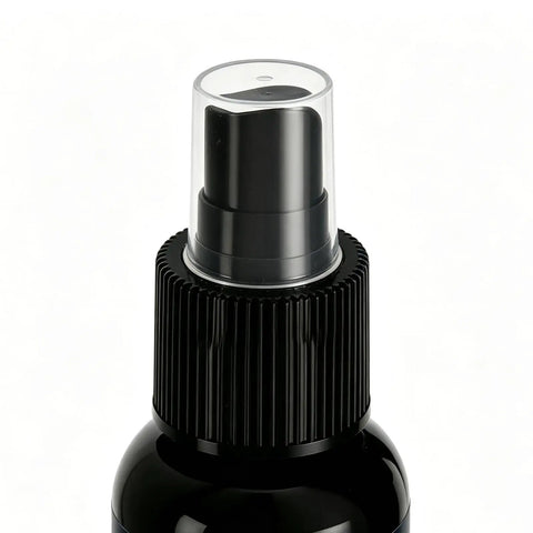 Black spray bottle top with clear nozzle for Glass Frosting Spray 30ml Translucent Portable Privacy Agent.