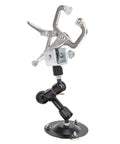 Adjustable Soldering Helper Third Hand Stand With Square Jaw Clamp, Handy Electronics Repair Aid For Stable Holding And Precise Soldering In Tight Spaces, Flexible Arm For Angles, A Real Pro Tool, metal third-hand stand with base clamp