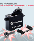 Torq Coreless Micro Servo Upgrade For Losi Micro B And Mini Z RC Cars 1/27 1/28, CNC Servo Horn, Mount, Fast Install