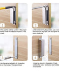 Beefy Heavy Duty Magnetic Door Catch 90lb Hold installation steps on cabinet with stainless steel magnets for kitchens and closets