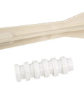Toilet Seat Tightening Kit With Tool And Washers To Stop Wiggle And Wobble Easy Install White plastic tool and white washer