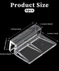 Heavy Duty Aquarium Lid Clips For Rimless Fish Tank Six Pack Glass Top Holders Cover Support Clamps Fitting 6mm Acrylic Tanks with size dimensions
