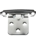 Heavy Duty Spring Hinge With Screws Iron Self Closing Overlay Mount Rustproof Cabinet Kitchen Hinge For Doors, Smooth Soft Close, front view