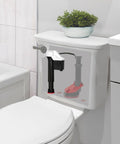 Universal Pro Grade Toilet Fill Valve With Twist Height Dial For No Sweat Swap Out And Whisper Quiet Flushing Operation That Handles Daily Use On Nearly Every Commode Tank installed in toilet tank with sleek design.