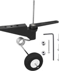 RC airplane tail wheel assembly with 30mm wheel, hardware for 50cc-120cc planes; Tail Wheel Assembly For RC Airplane 60x25mm D28 30 Replacement Part For 50cc 120cc Nitro Electric Planes Jet 540T Pilot F3A P51 With 30mm Wheel Diameter And Top Notch Hardware