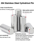 Stainless Steel Dowel Marker Pins Set 200 Pieces M3 304 Locating Assortment Kit for Industrial Molds Rods and Shelf Support Pins