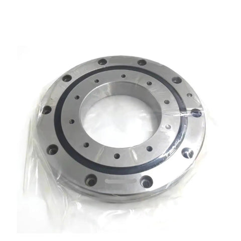 Straight Fire RU42UUCC0 Cross Roller Slewing Bearing Designed For Robot Arms And Cnc Machinery To Deliver Smooth As Butter Rotary Performance With Rock Solid Build Quality, showcasing a durable silver ring.