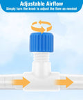 Pro Grade T Shaped Aquarium Air Valve Set 10 Pcs For Three Sixteenths Inch Inner Diameter Airline Tubing showing adjustable airflow