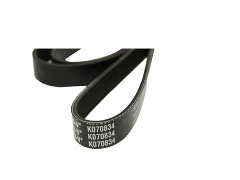 Micro V Serpentine Drive Belt For Cars And Light Trucks, close-up view of durable EPDM rubber with ribbed surface