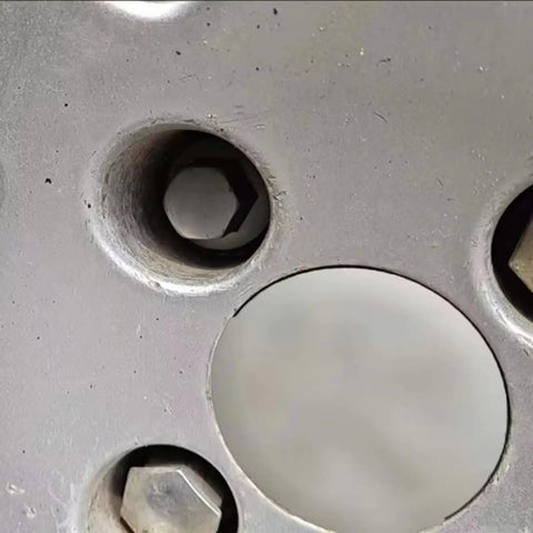 Heavy Duty Hex Wheel Studs Kit Perfect For Your Peugeot 407 Sw And 508 Plus Upgrades For The 2008 Model Years Replacing Broken Bolts With Superior Fit And Durability To Keep You Rolling In Style. close-up hex wheel stud in metal wheel hub