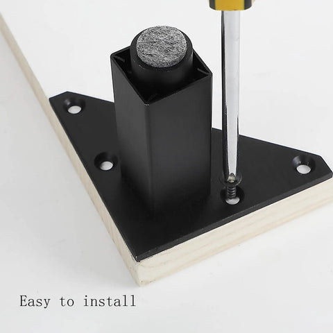 Brushed Gold Adjustable Furniture Legs Four Pack 300mm aluminum alloy installation demonstration