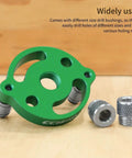 No Fuss Self Centering Doweling Jig Kit Boasting Anodized Aluminum Body with precision drill bushings for versatile drilling.
