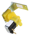 Water Inlet Solenoid Valve 220 240V Pro Grade Replacement for Industrial Ice Makers with ABS Yellow Enhanced Hose Connector