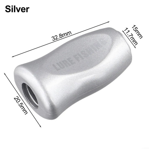 Super Upgrade Fishing Reel Knob Handle Grip Fit Water Drop Baitcasting With Ultra Lightweight Abs Design For Effortless Casting And Snag Free Retrieval 1 Pcs Silver silver reel knob, 32.8mm, 15mm x 11.7mm