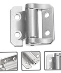 LIFKOME cabinet door hinge replacement with damping mechanism, silver metal finish for residential cabinets and doors