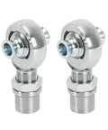 2 Pcs Left And Right 1.25 Inch Heim Joint Rod Ends With Hand Cut Threading For Flexible Linkage Motion and Misalignment Compensation Built Legit For Street Custom Rigs, showing detailed chrome finish.