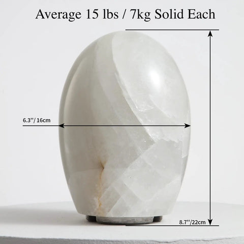 Natural Calcite Stone Lamp With 15 Pound Solid Crystal Handcrafted One Of A Kind Table Lamp With Warm Dimmable Glow Dope Crystal