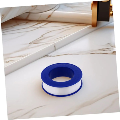 Heavy Duty PTFE Thread Seal Tape For Plumbing And Garden, 12 Rolls High Temperature Pipe Thread Tape on marble surface