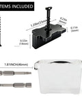 1250 Pcs Heavy Duty Hidden Deck Fasteners With Corrosion Resistant Star Head Screws And Universal Nylon Composite Deck Clips For Quick Hassle Free Install Covers 600 Sq Ft including screws, clips, and storage container.