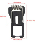 Guifeng 10PCS Black Cold Rolled Steel Metal Recessed Spotlight Spring Bracket Lighting Fittings close-up view of bracket dimension details.