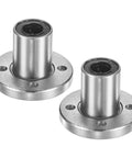 LMK10UU Linear Ball Bearings 10mm Bore 19mm OD 29mm Long Round Flange Bushing Double Rubber Sealed Shaft Support for 3D Printer.