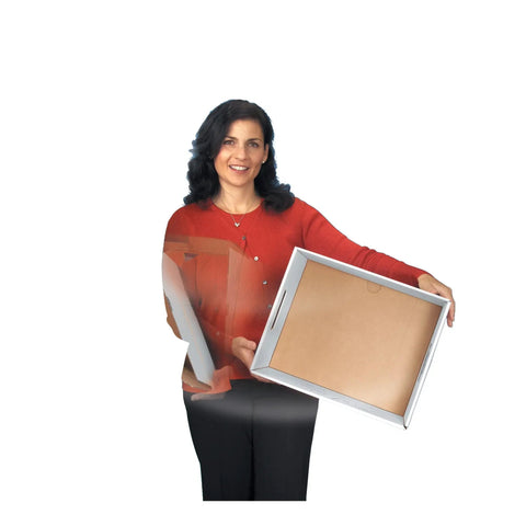 No Sweat 4 Pack Medium Duty File Storage Boxes Letter Size Organizers With Lids Stackable Corrugate Document Holders Quick Pop Up Design For Effortless Office Setup And Secure Storage