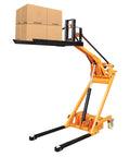 Dude, this electric stacker is legit awesome for your warehouse or workshop, lifting boxes with ease and space-saving design.
