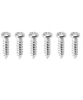 Six screws included with 2 Pack 10mm Ball Studs Mounting Brackets For Gas Struts And Shocks With Screws, Round Mounting Brackets